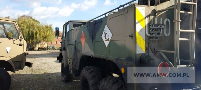 Cysterna paliwowa dystrybutor CD-5W na samochodzie STAR 266 